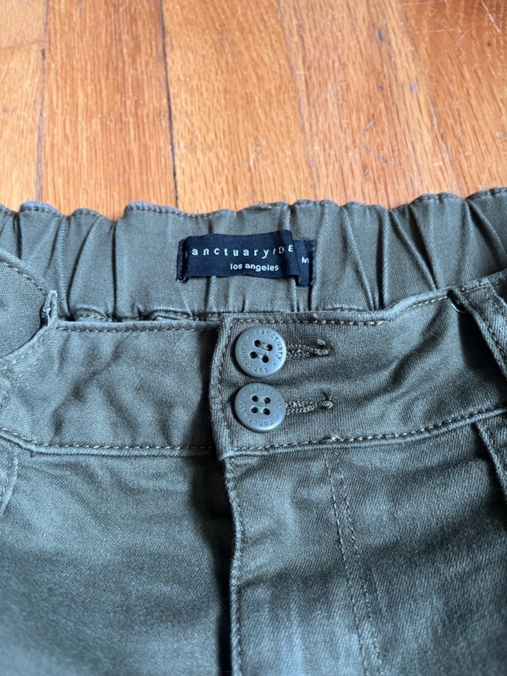 Sanctuary | EVEREVE Olive Utility High-Rise Women’s Shorts 29 - Picture 6 of 12